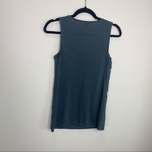 Ann Taylor xs green sleeveless blouse top B1 - Picture 7 of 10